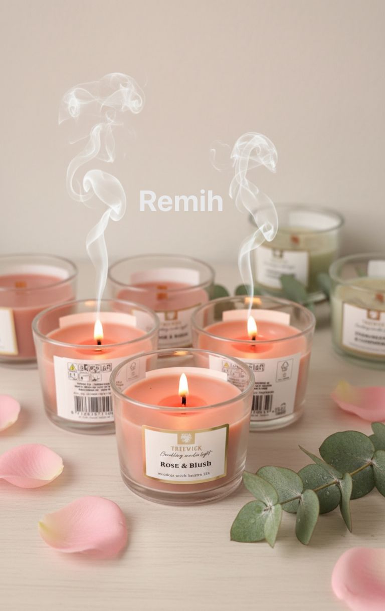 Remih Rose Glow Luxury Scented Candles