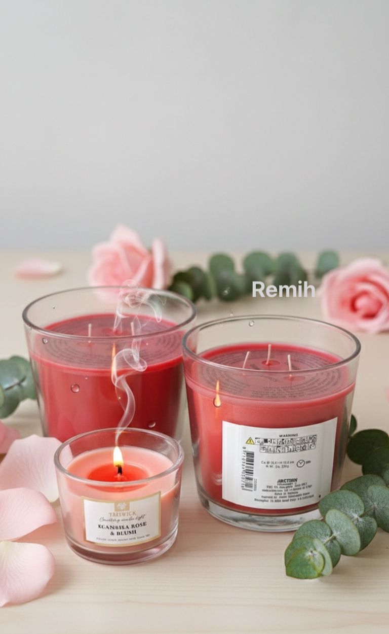 Remih Rose Glow Luxury Scented Candles